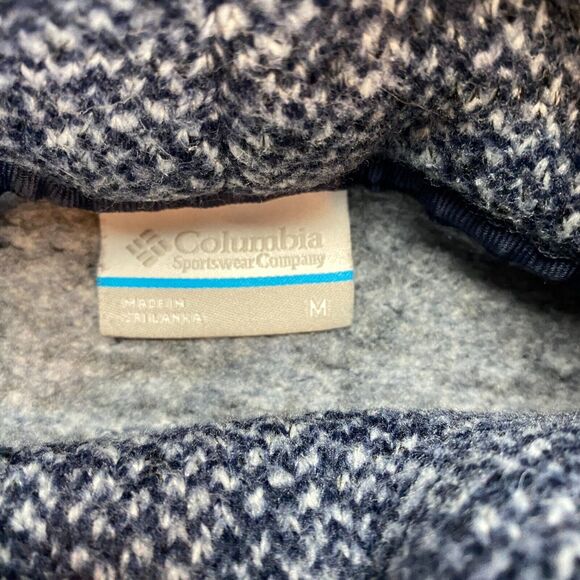 Columbia Sweater Womens XL Blue Knit Polyester Long Sleeve High Low Turtleneck - Picture 5 of 10